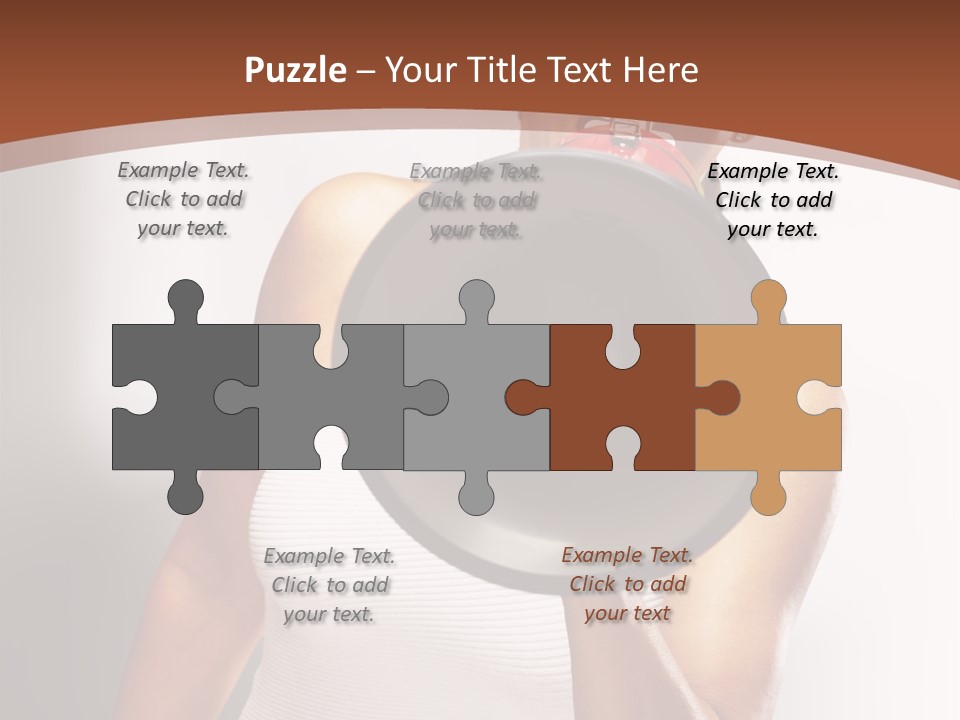 A Woman Holding A Megaphone In Front Of Her Face PowerPoint Template