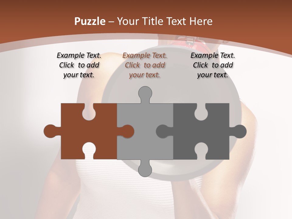 A Woman Holding A Megaphone In Front Of Her Face PowerPoint Template