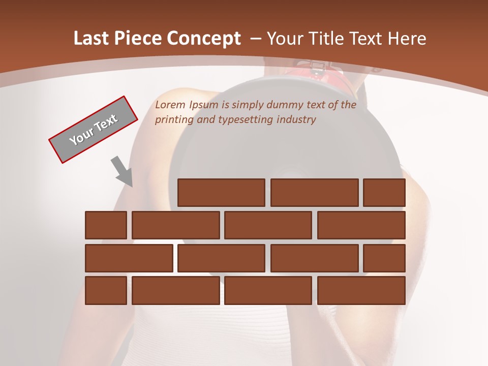 A Woman Holding A Megaphone In Front Of Her Face PowerPoint Template