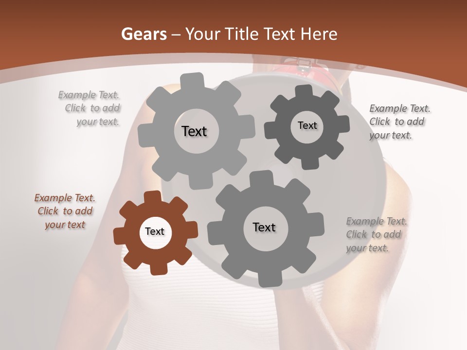 A Woman Holding A Megaphone In Front Of Her Face PowerPoint Template