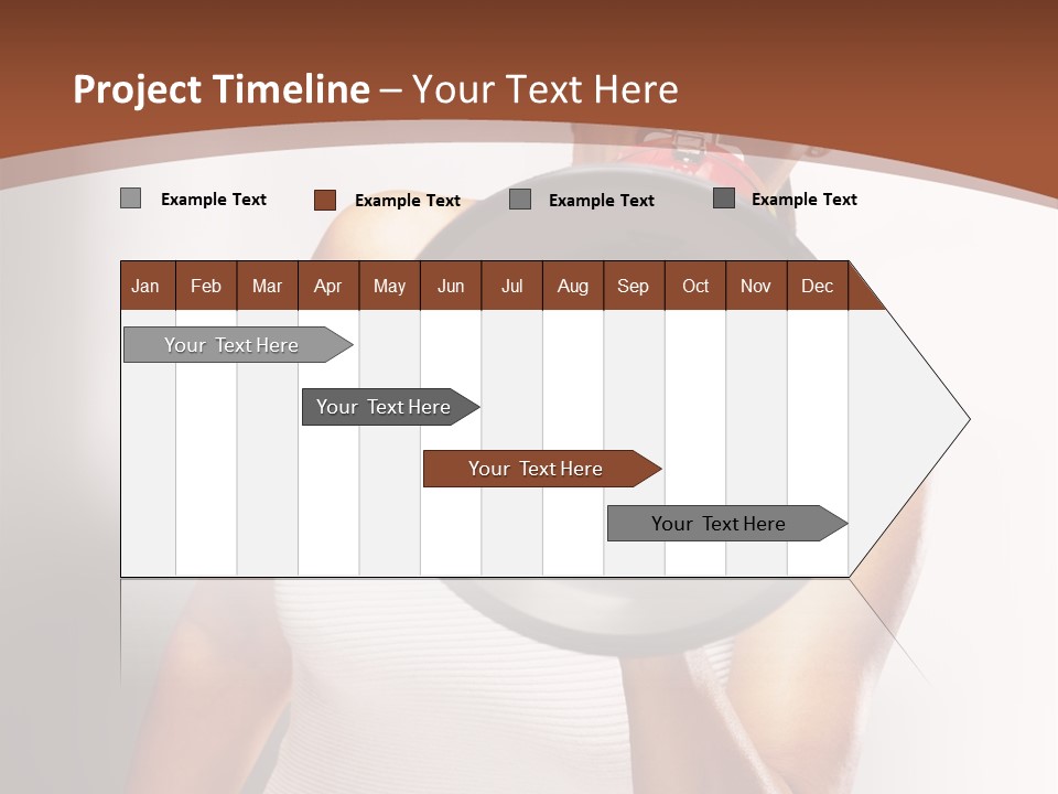 A Woman Holding A Megaphone In Front Of Her Face PowerPoint Template