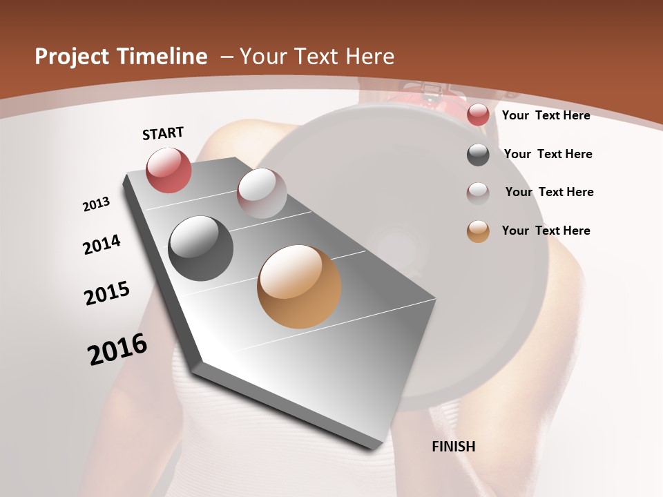 A Woman Holding A Megaphone In Front Of Her Face PowerPoint Template