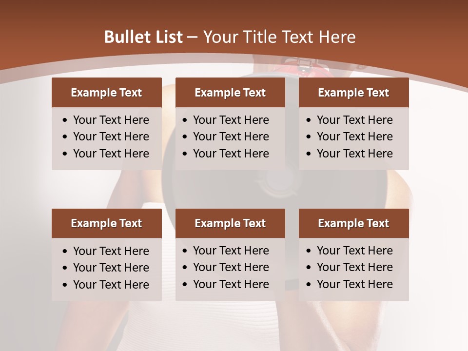 A Woman Holding A Megaphone In Front Of Her Face PowerPoint Template