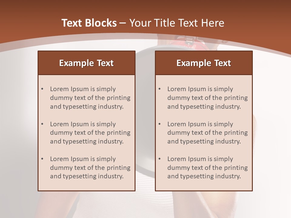 A Woman Holding A Megaphone In Front Of Her Face PowerPoint Template