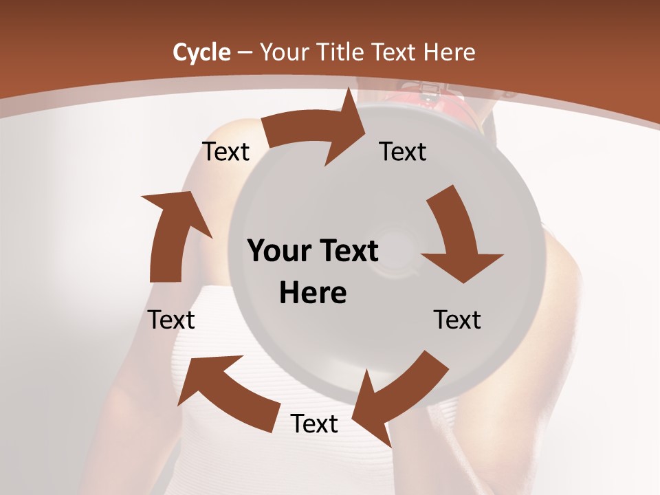 A Woman Holding A Megaphone In Front Of Her Face PowerPoint Template