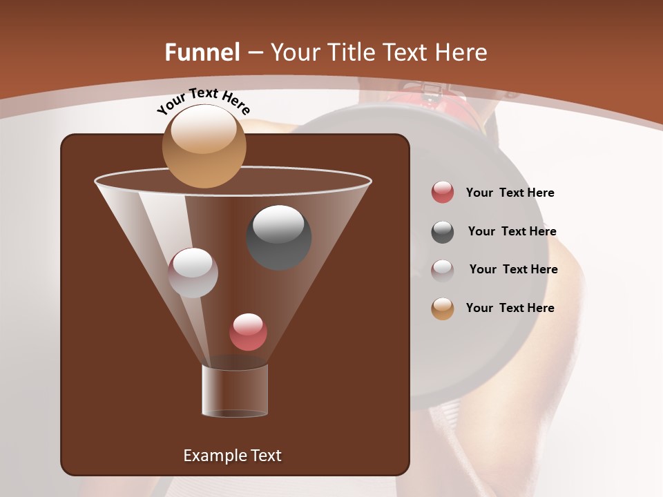 A Woman Holding A Megaphone In Front Of Her Face PowerPoint Template