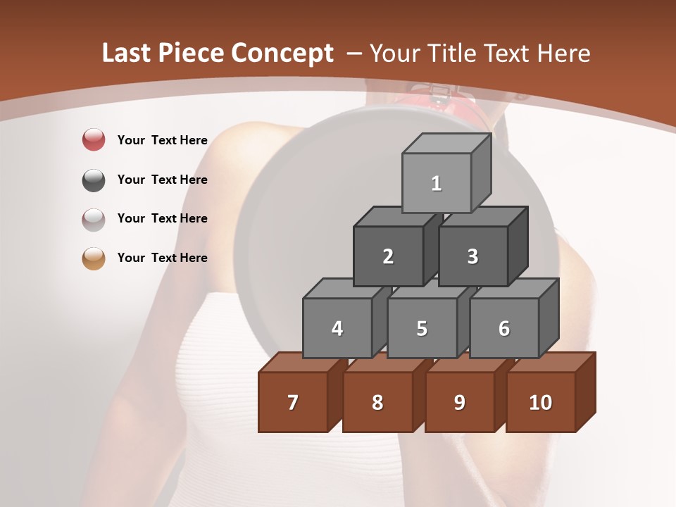 A Woman Holding A Megaphone In Front Of Her Face PowerPoint Template