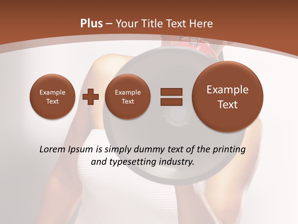 A Woman Holding A Megaphone In Front Of Her Face PowerPoint Template