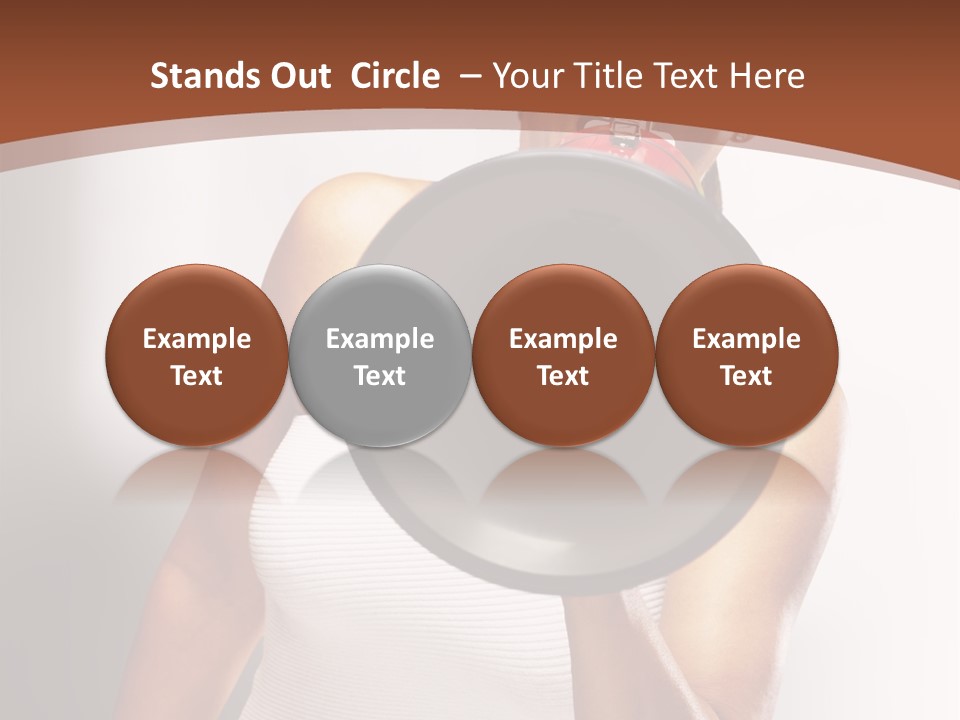 A Woman Holding A Megaphone In Front Of Her Face PowerPoint Template