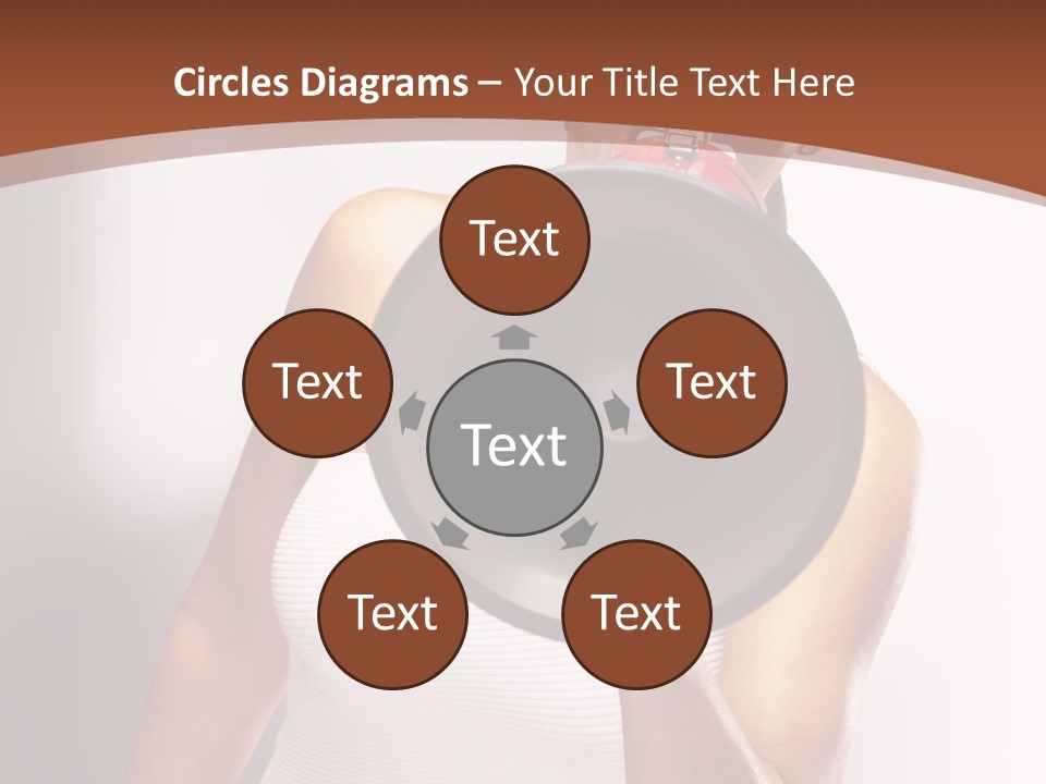 A Woman Holding A Megaphone In Front Of Her Face PowerPoint Template