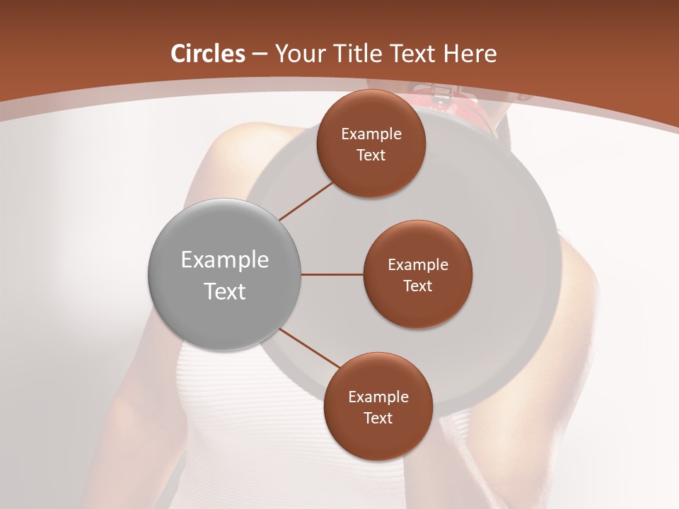 A Woman Holding A Megaphone In Front Of Her Face PowerPoint Template