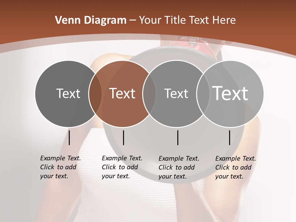 A Woman Holding A Megaphone In Front Of Her Face PowerPoint Template