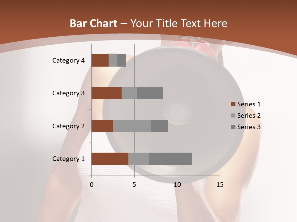 A Woman Holding A Megaphone In Front Of Her Face PowerPoint Template