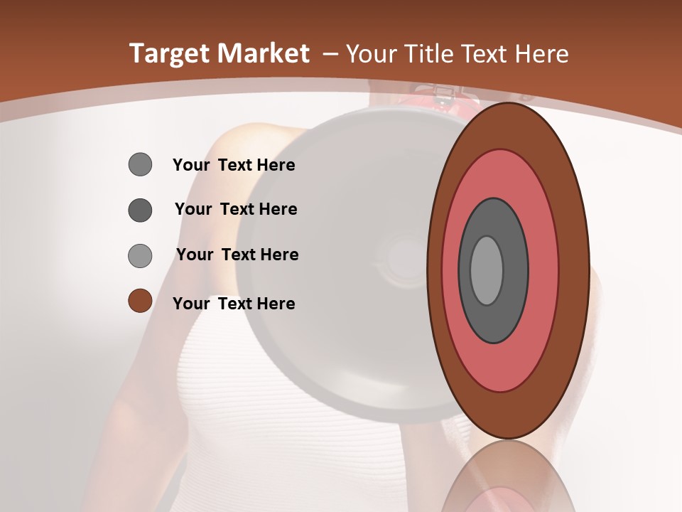 A Woman Holding A Megaphone In Front Of Her Face PowerPoint Template