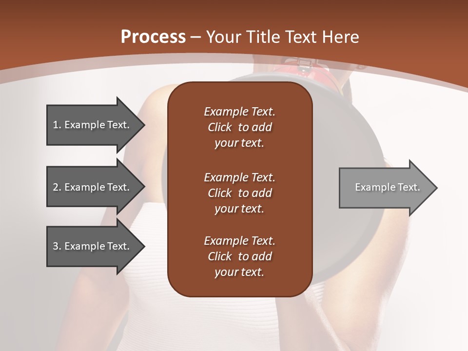 A Woman Holding A Megaphone In Front Of Her Face PowerPoint Template
