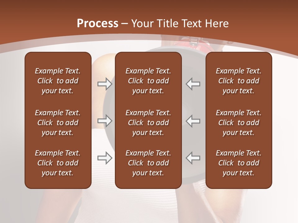 A Woman Holding A Megaphone In Front Of Her Face PowerPoint Template