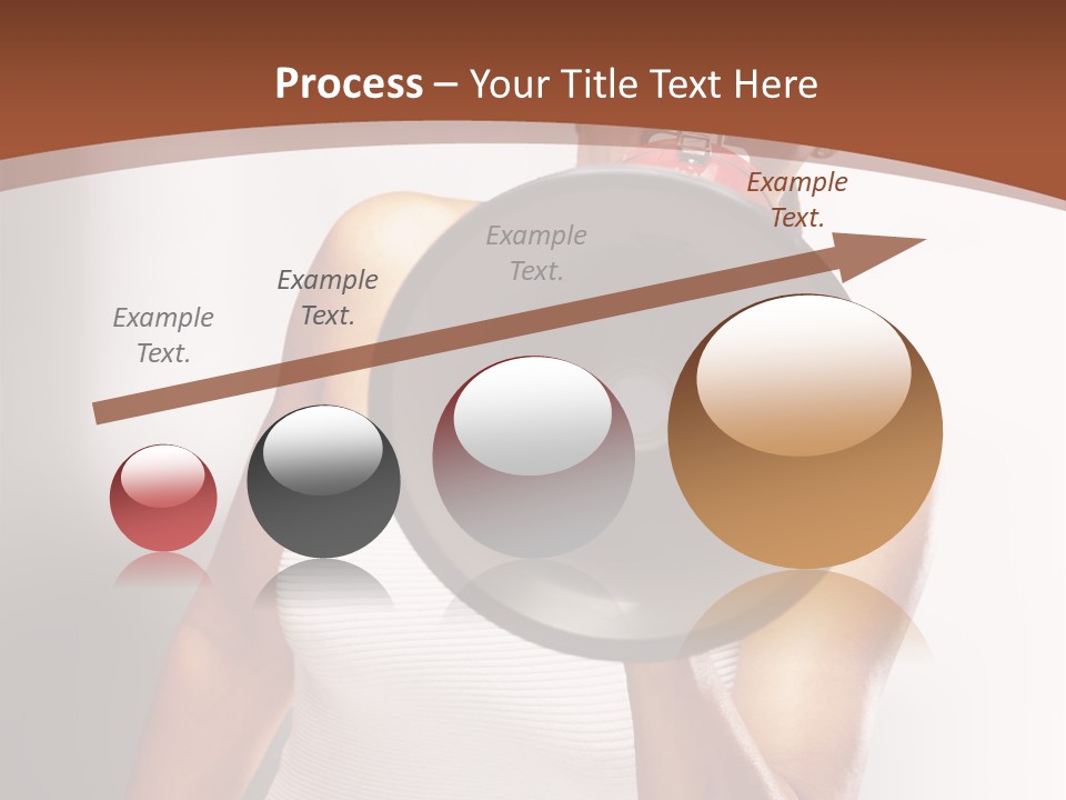 A Woman Holding A Megaphone In Front Of Her Face PowerPoint Template