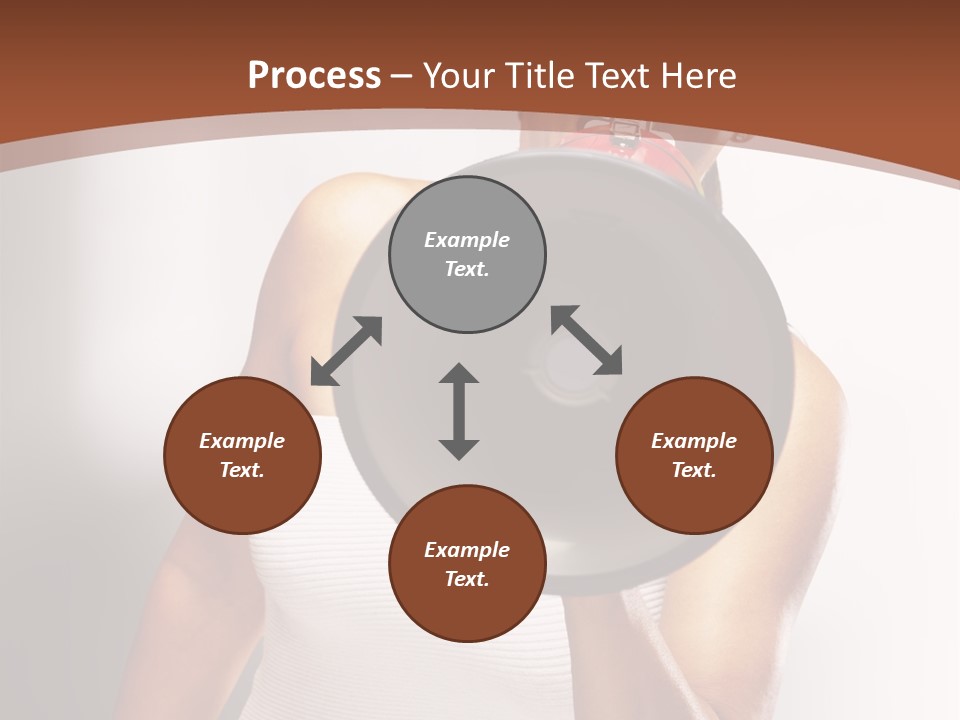 A Woman Holding A Megaphone In Front Of Her Face PowerPoint Template