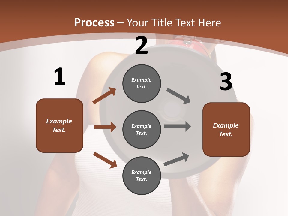 A Woman Holding A Megaphone In Front Of Her Face PowerPoint Template