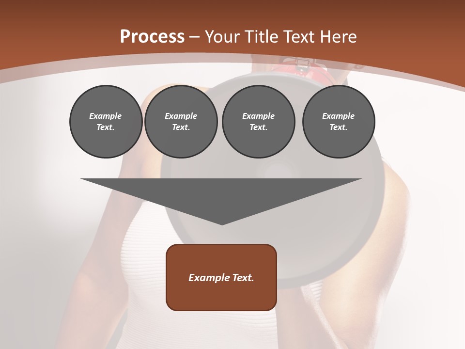 A Woman Holding A Megaphone In Front Of Her Face PowerPoint Template