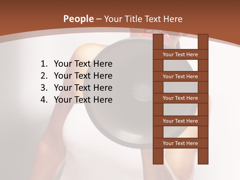 A Woman Holding A Megaphone In Front Of Her Face PowerPoint Template