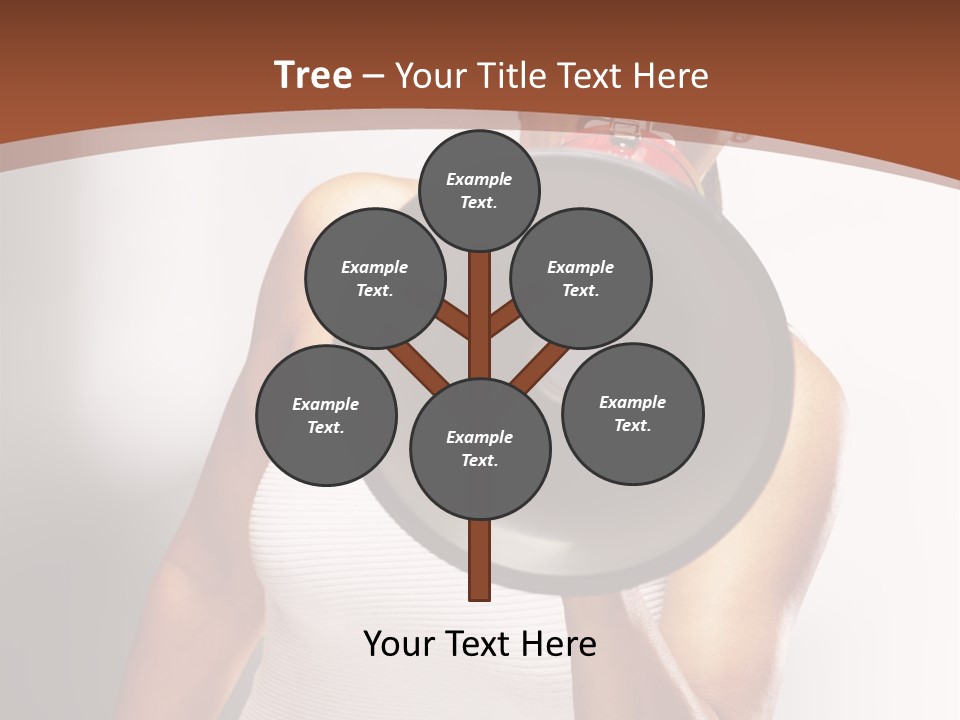 A Woman Holding A Megaphone In Front Of Her Face PowerPoint Template