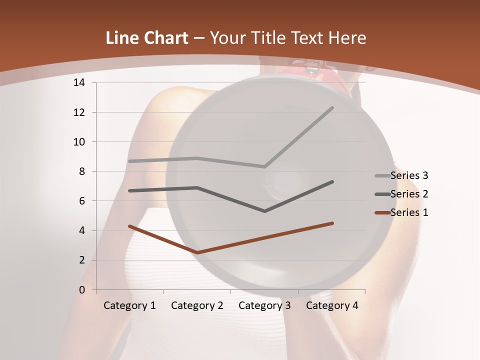 A Woman Holding A Megaphone In Front Of Her Face PowerPoint Template