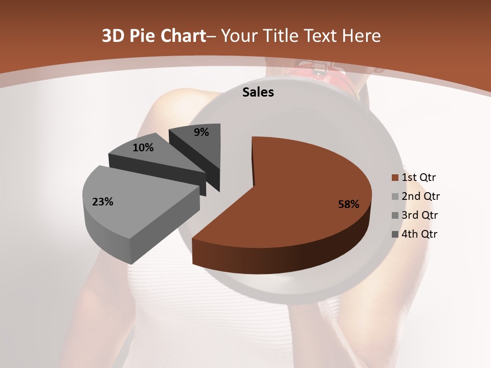 A Woman Holding A Megaphone In Front Of Her Face PowerPoint Template