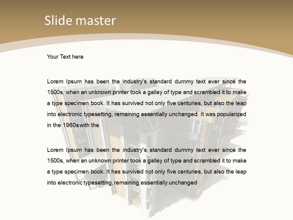 Work Perspective Silhouette PowerPoint Template