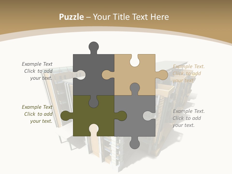 Work Perspective Silhouette PowerPoint Template