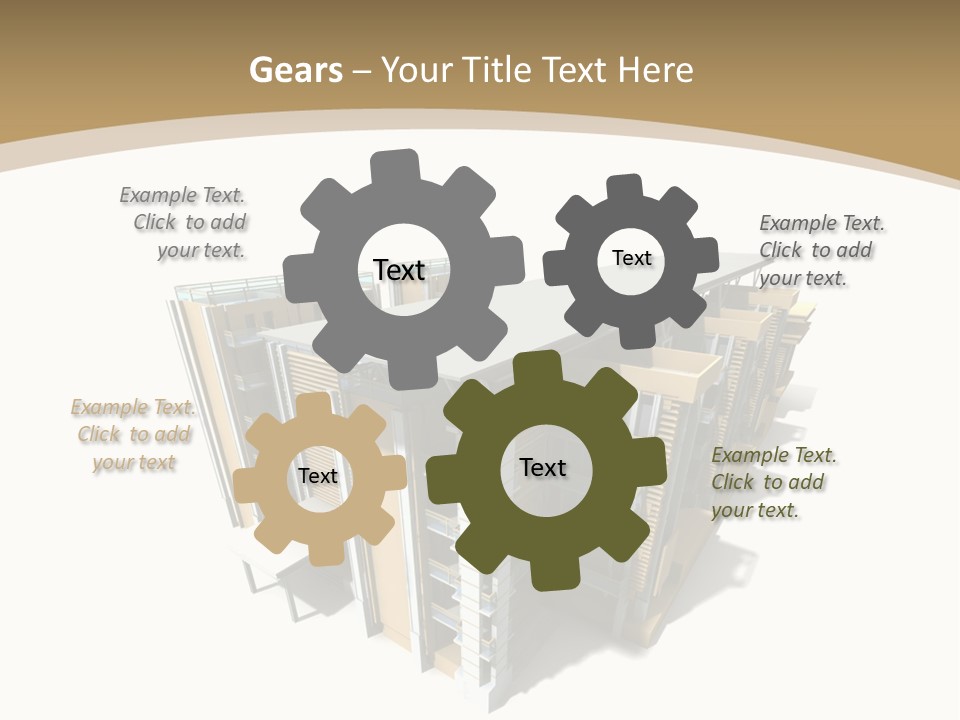 Work Perspective Silhouette PowerPoint Template