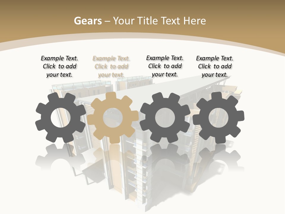 Work Perspective Silhouette PowerPoint Template