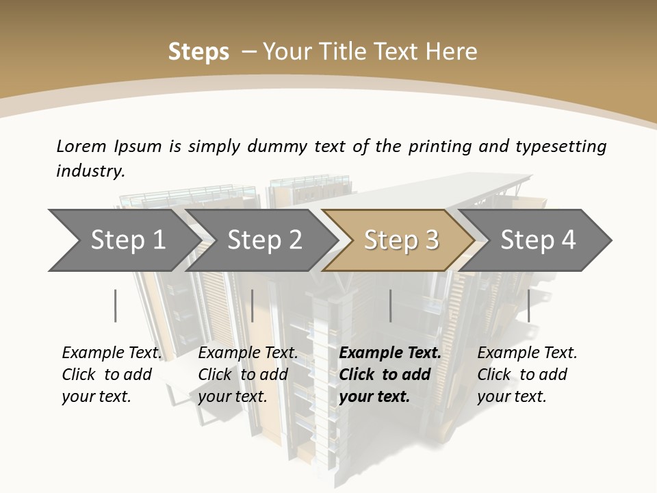 Work Perspective Silhouette PowerPoint Template