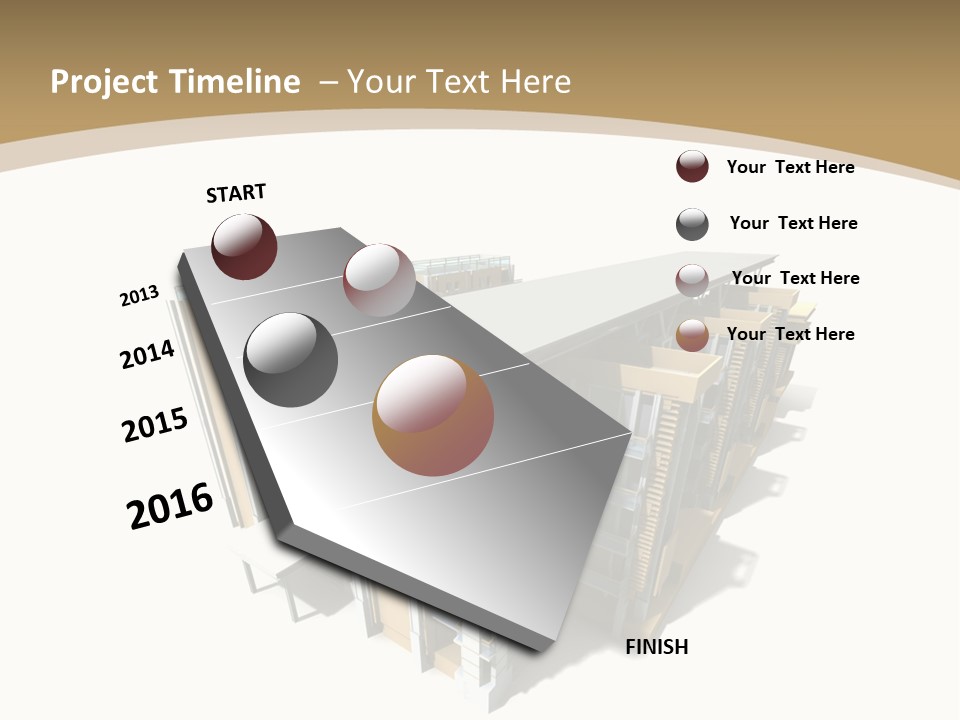 Work Perspective Silhouette PowerPoint Template
