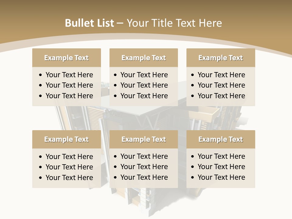 Work Perspective Silhouette PowerPoint Template