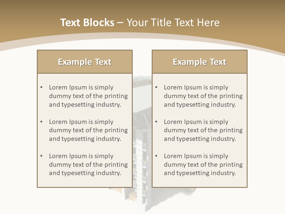 Work Perspective Silhouette PowerPoint Template