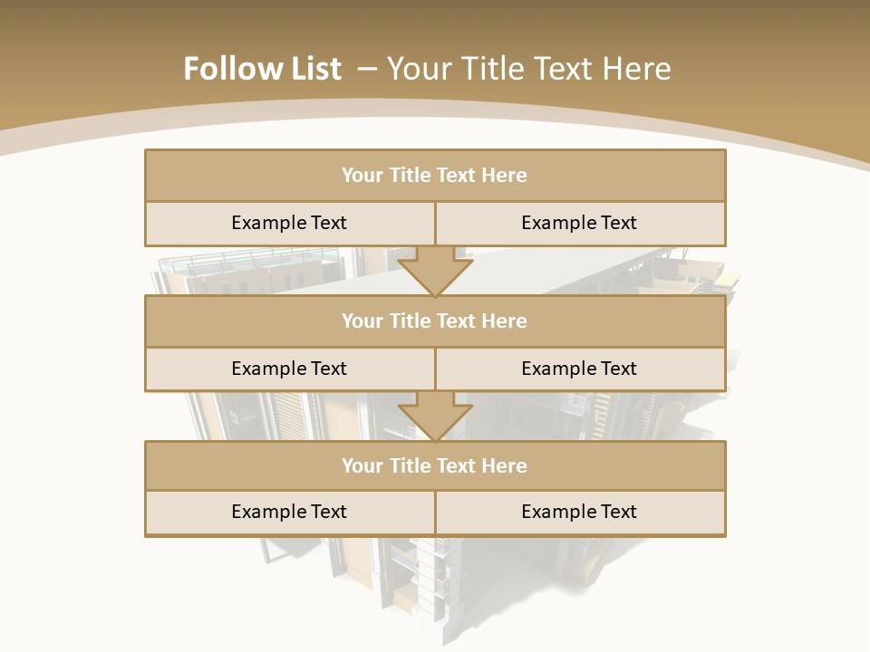 Work Perspective Silhouette PowerPoint Template