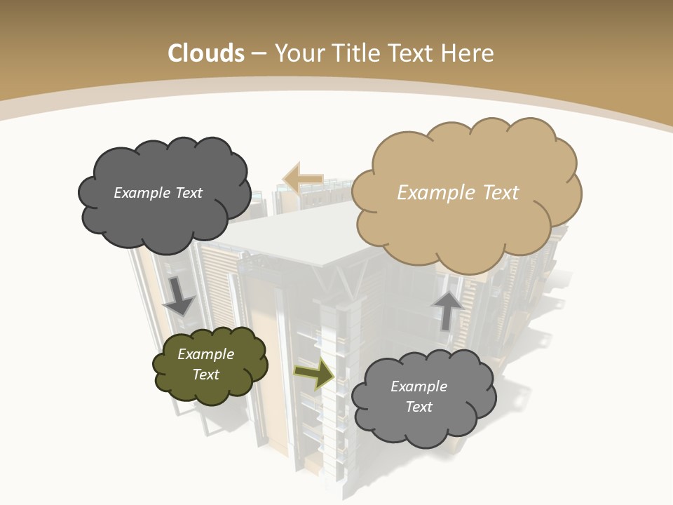 Work Perspective Silhouette PowerPoint Template