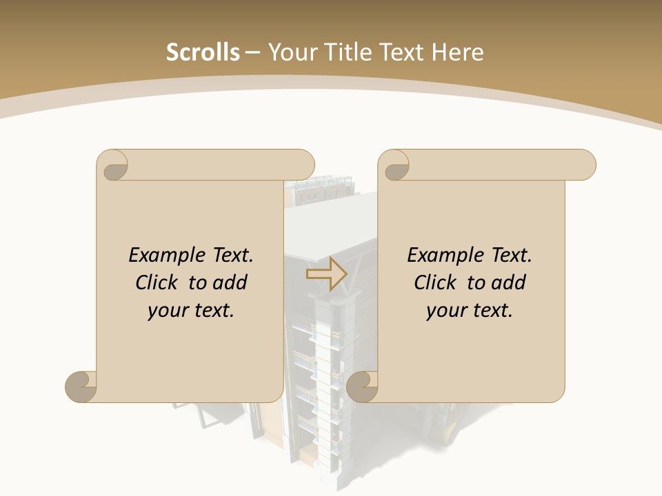 Work Perspective Silhouette PowerPoint Template