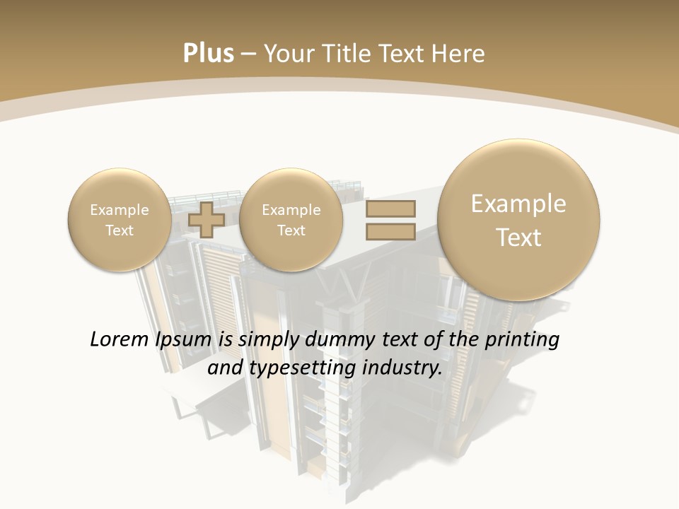 Work Perspective Silhouette PowerPoint Template