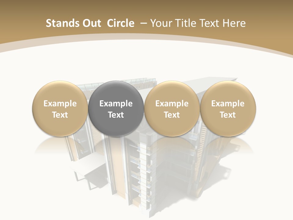 Work Perspective Silhouette PowerPoint Template