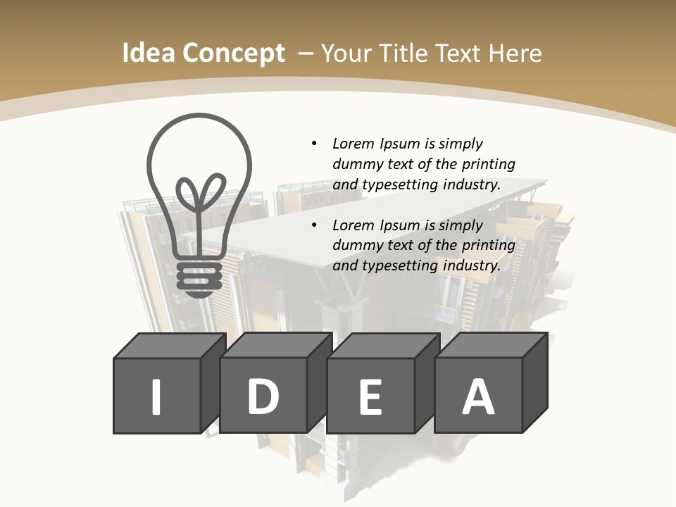 Work Perspective Silhouette PowerPoint Template