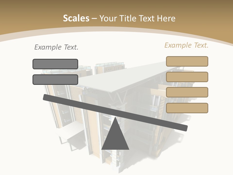 Work Perspective Silhouette PowerPoint Template