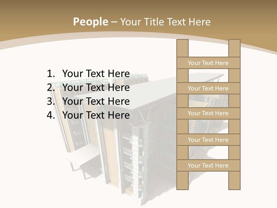 Work Perspective Silhouette PowerPoint Template
