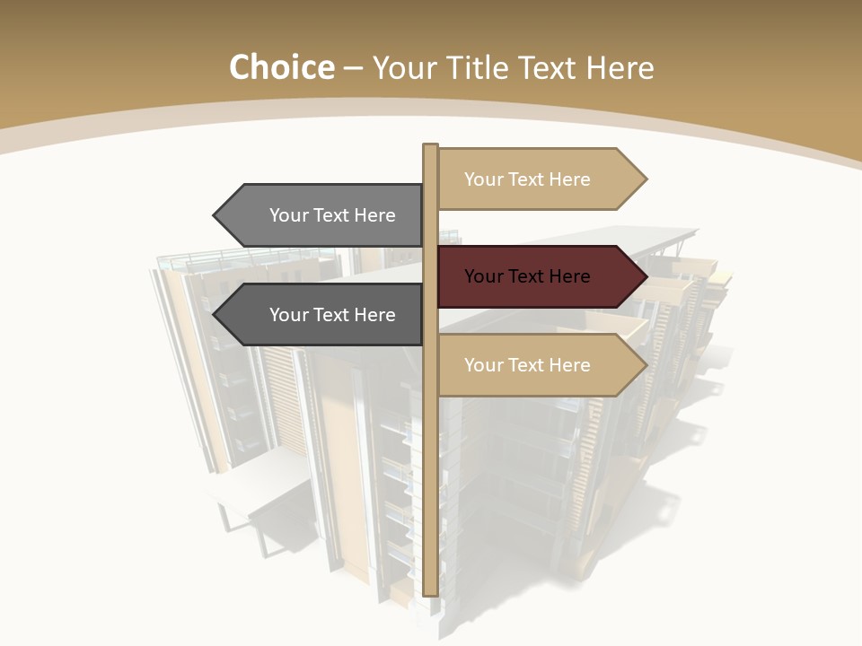 Work Perspective Silhouette PowerPoint Template