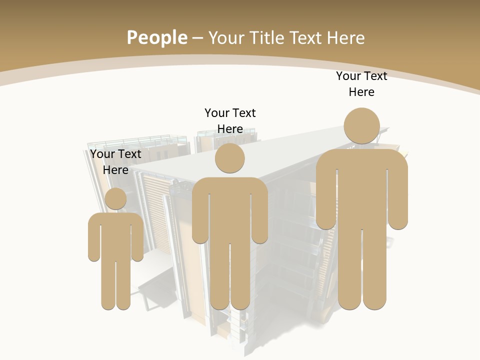 Work Perspective Silhouette PowerPoint Template