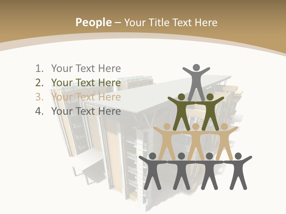 Work Perspective Silhouette PowerPoint Template