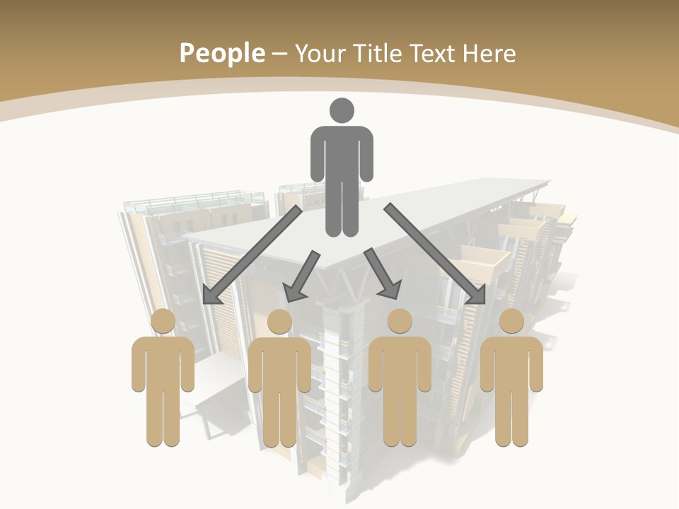 Work Perspective Silhouette PowerPoint Template