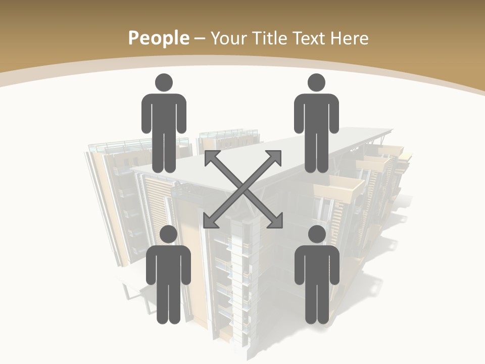 Work Perspective Silhouette PowerPoint Template