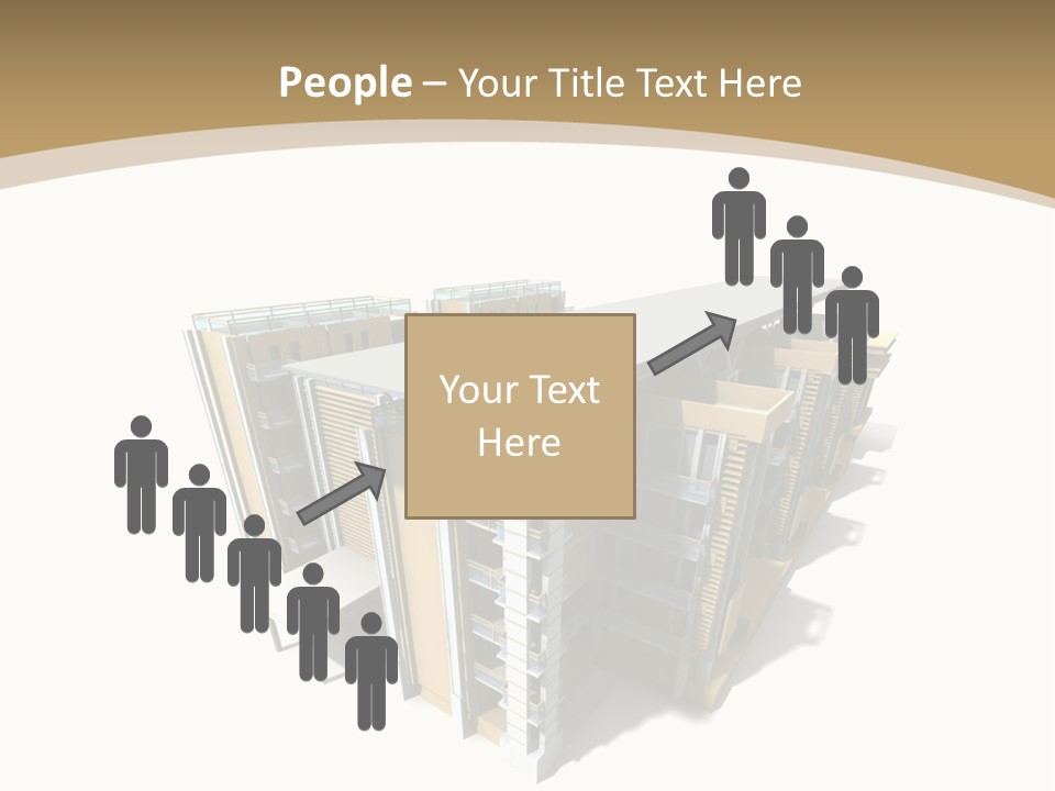 Work Perspective Silhouette PowerPoint Template